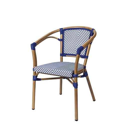 Sillón ST. TROPEZ aluminio y textilen apilable para exterior