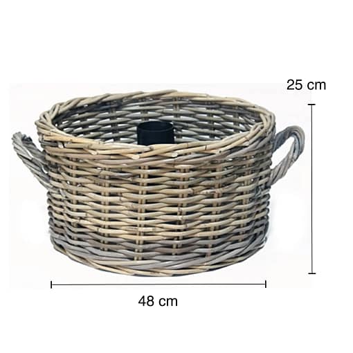 Base de sombrilla de jardin de Ratán Rellenable