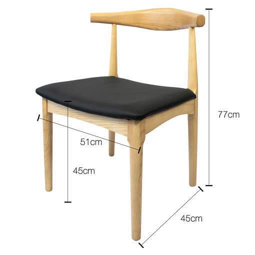 silla nordica madera
