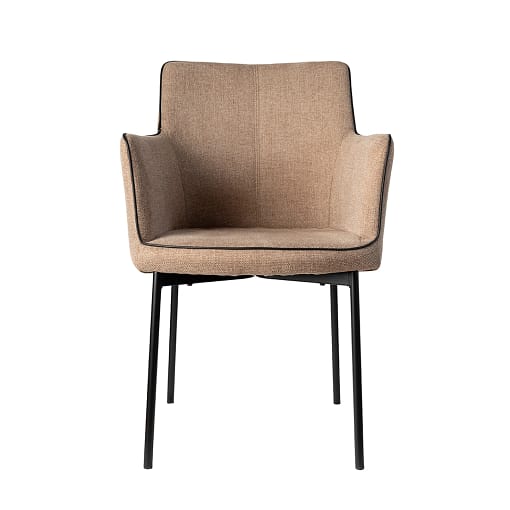 silla de salón tapizada