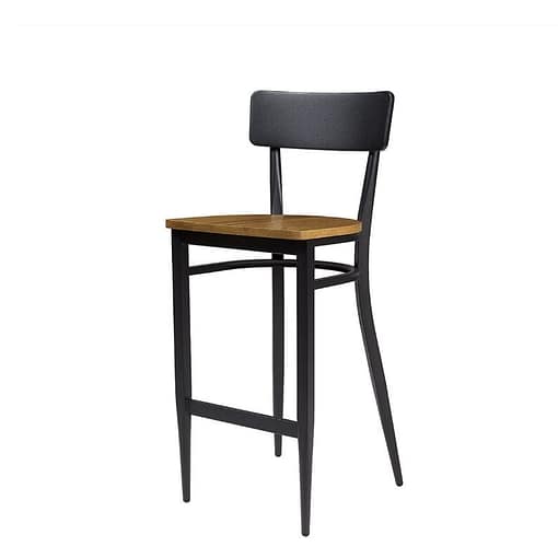 Taburete Pensilvania asiento madera macizo