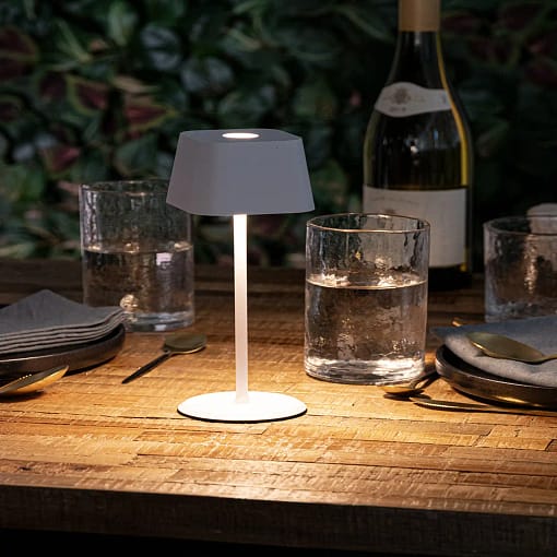 Lámpara sin cables para botellas PARIS negra, diseño moderno