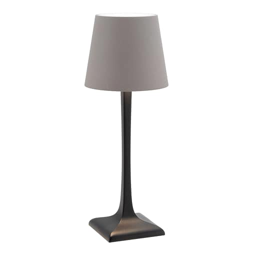Lámpara de mesa MILANO led inalámbrica en dos tonos: negro y gris