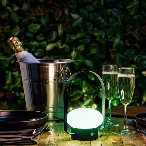 Lámpara LED inalámbrica para mesa, estilo Barcelona