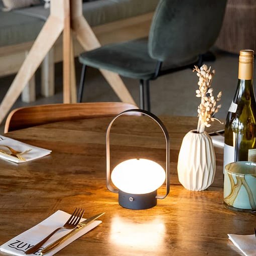Lámpara recargable inalámbrica de mesa estilo Barcelona LED
