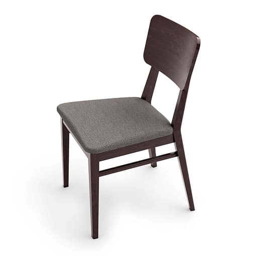 Silla Brenda madera asiento tapizado