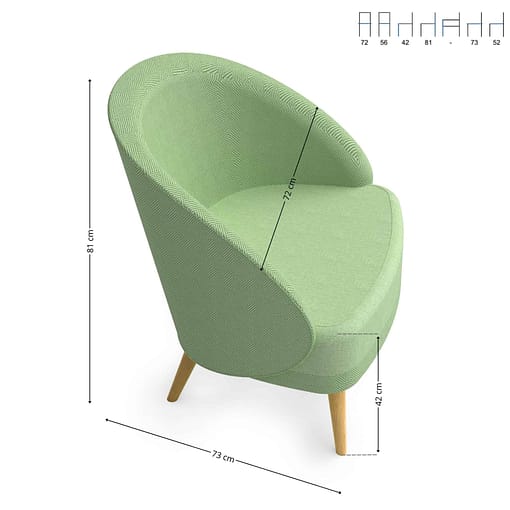 Sillón Lana tapizado interior