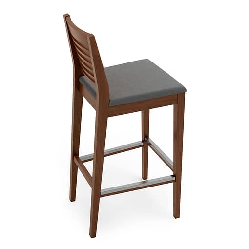 Taburete Marty asiento tapizado interior