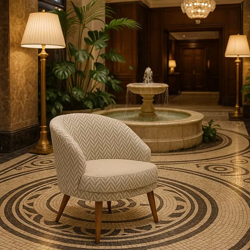 sillon alissa tapizado para uso interior