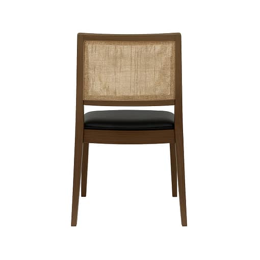 silla cibelle de madera con asiento tapizado para uso interior