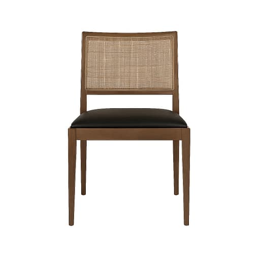 silla cibelle de madera con asiento tapizado para uso interior