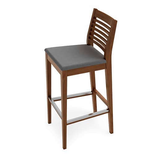 taburete marty de interior madera con asiento tapizado