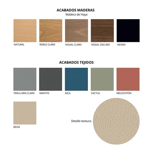 Acabados tejidos y madera productos