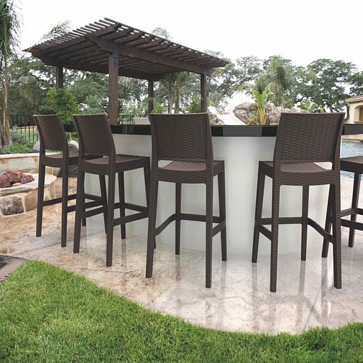 taburete Jamaica rattan ratán exterior
