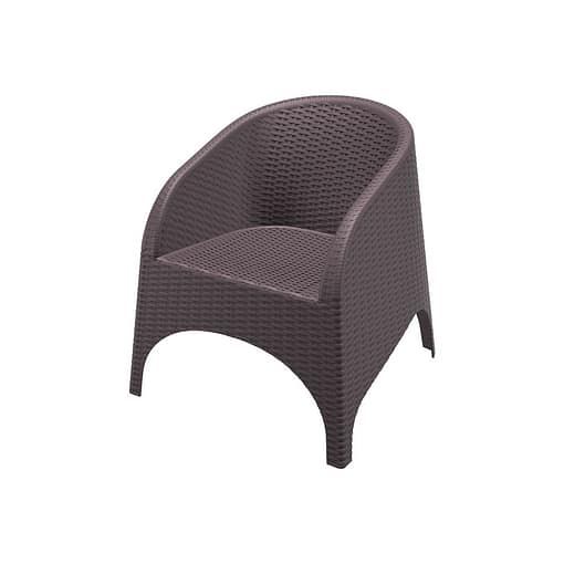 silla con brazos aruba para exterior imitación rattan ratán