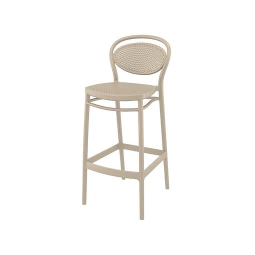 Marcel bar 75 taupe exterior taburete