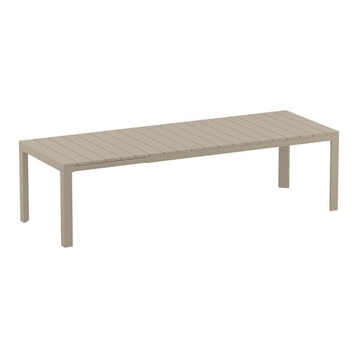 mesa extensible exterior interior comedor polipropileno moderno taupe beige
