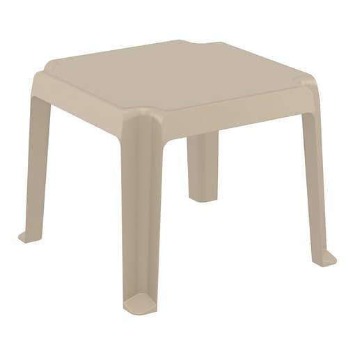 mesa auxiliar plastico apilable exterior jardin