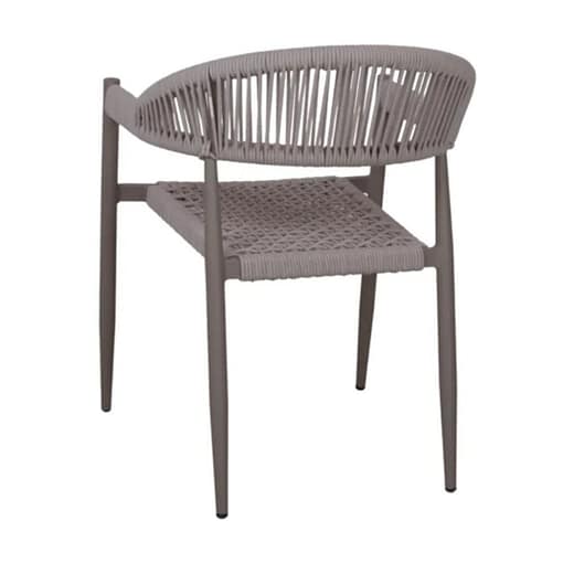 silla terraza Rocho aluminio cuerda sintetica para exterior