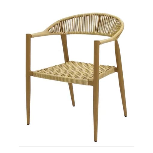 silla terraza Rocho aluminio cuerda sintetica para exterior