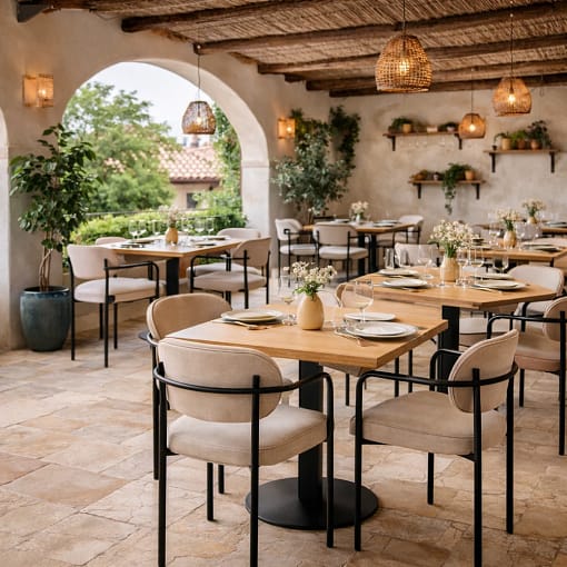 sillas y mesas comedor restaurante by TOP Sillas y Mesas