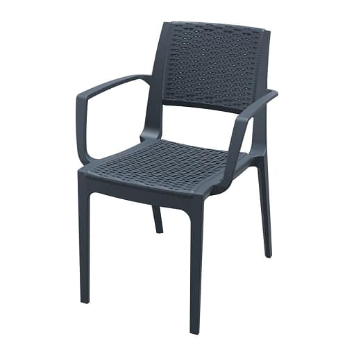 Silla CAPRI apilable imitación ratán para exterior