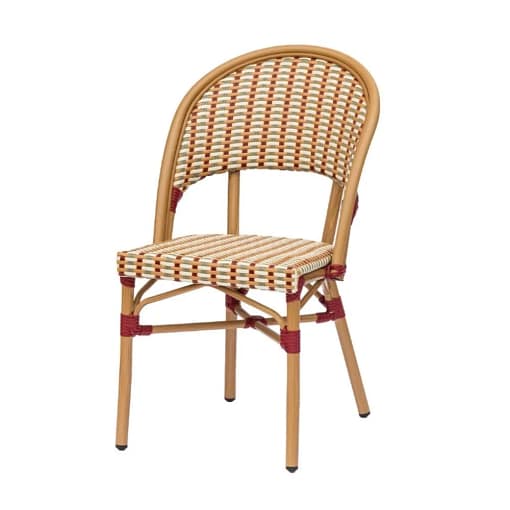 Silla apilable LOUVRE de médula para exterior