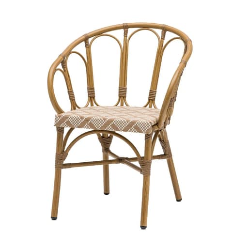 Alternative view of Silla con brazos apilable NASSAU de textilene para exterior