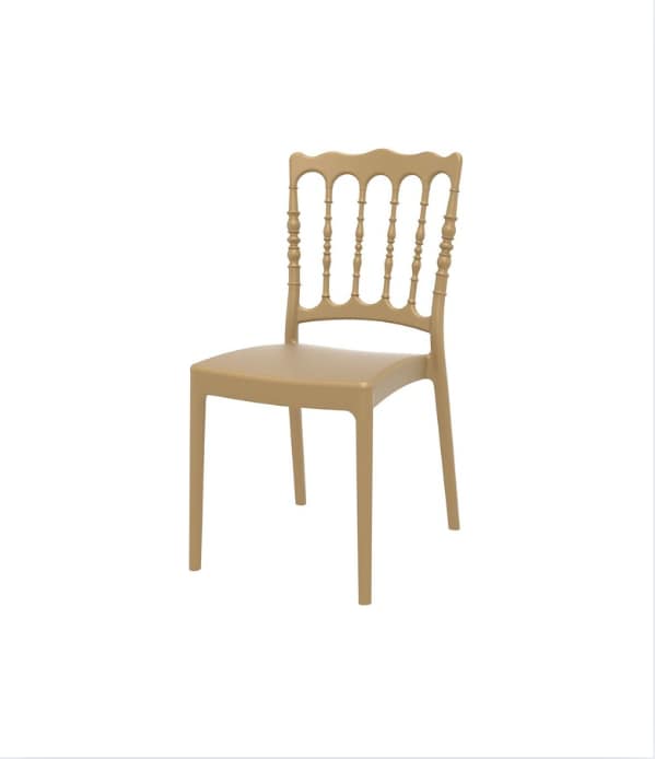 Silla Napoleón para eventos apilable de exterior