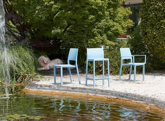 taburete kate apilable materiales plasticos para exterior
