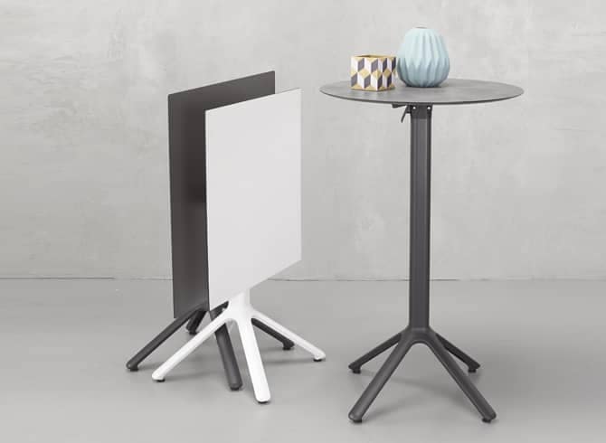 Base de mesa NEMO pie central abatible