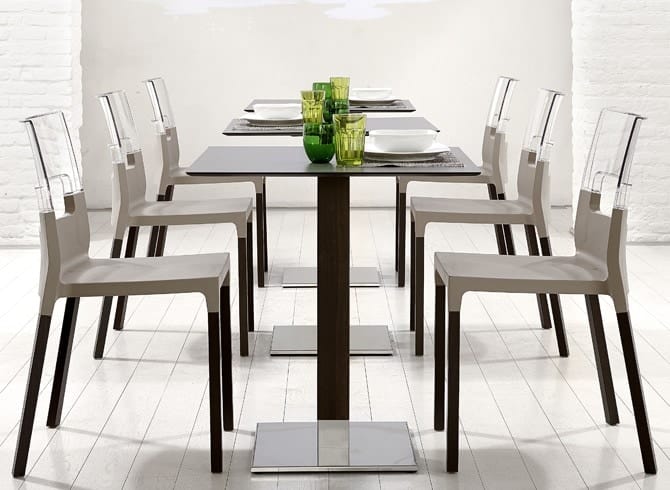 Base de mesa Tiffany Natural madera e inoxidable - Imagen 8